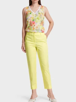 Marc Cain Hosen|Hosenanzüge-SOMMERLICHE HOSE FUSHUN pale lemon