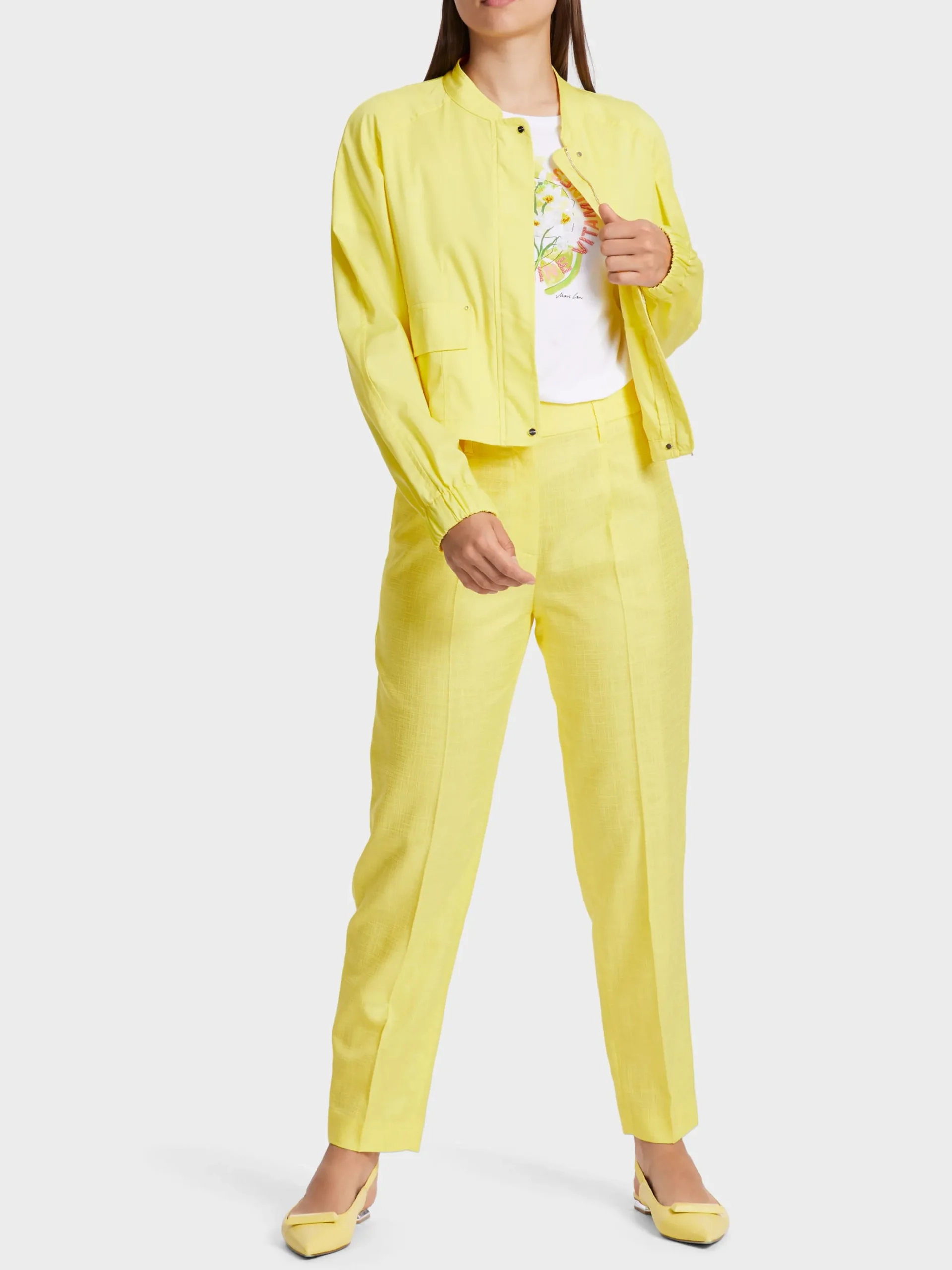 Marc Cain Jacken-SOMMERLICHE JACKE pale lemon