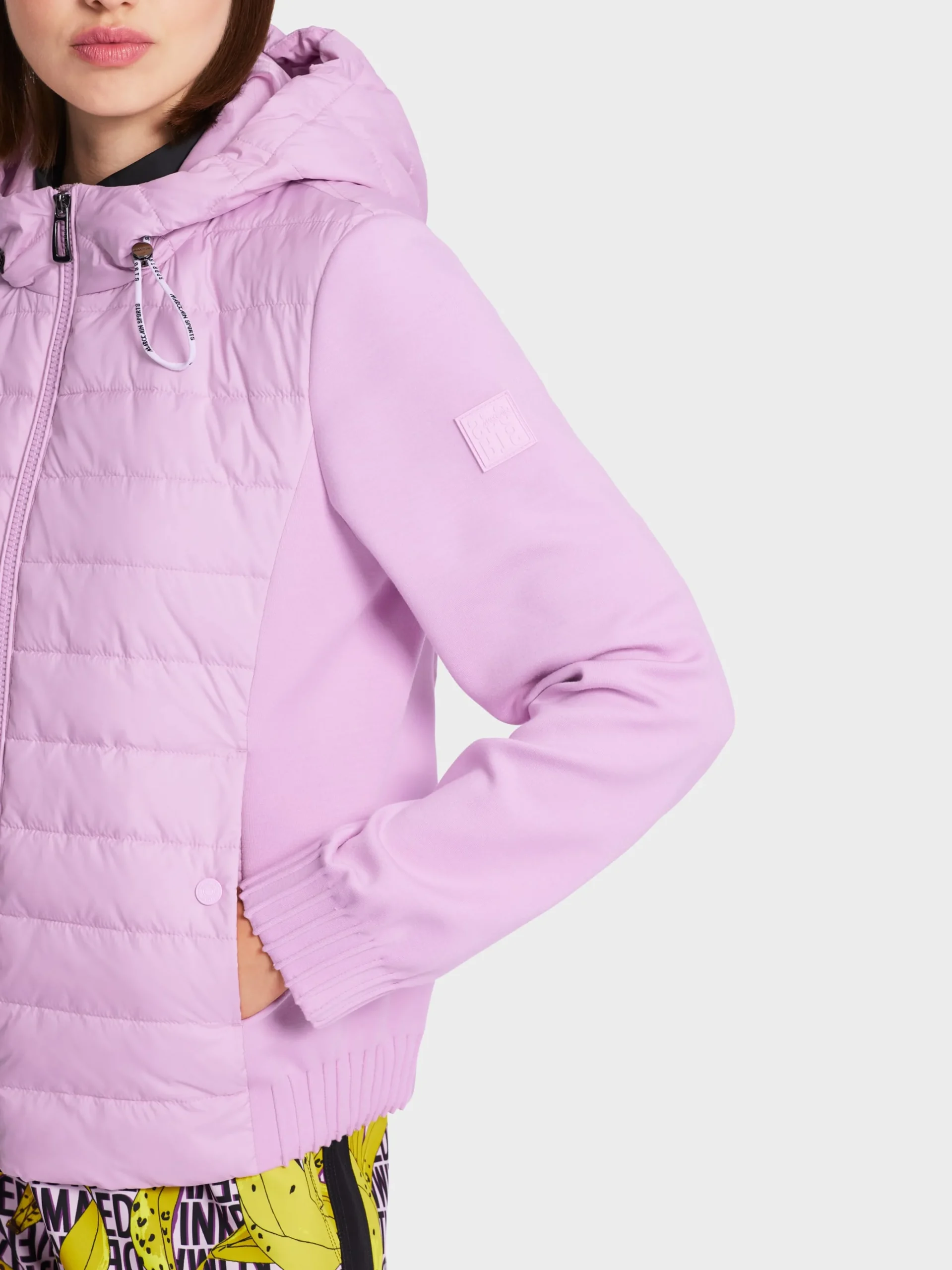 Marc Cain Jacken-SPORTIVE JACKE IN MATERIALMIX bright pink lavender