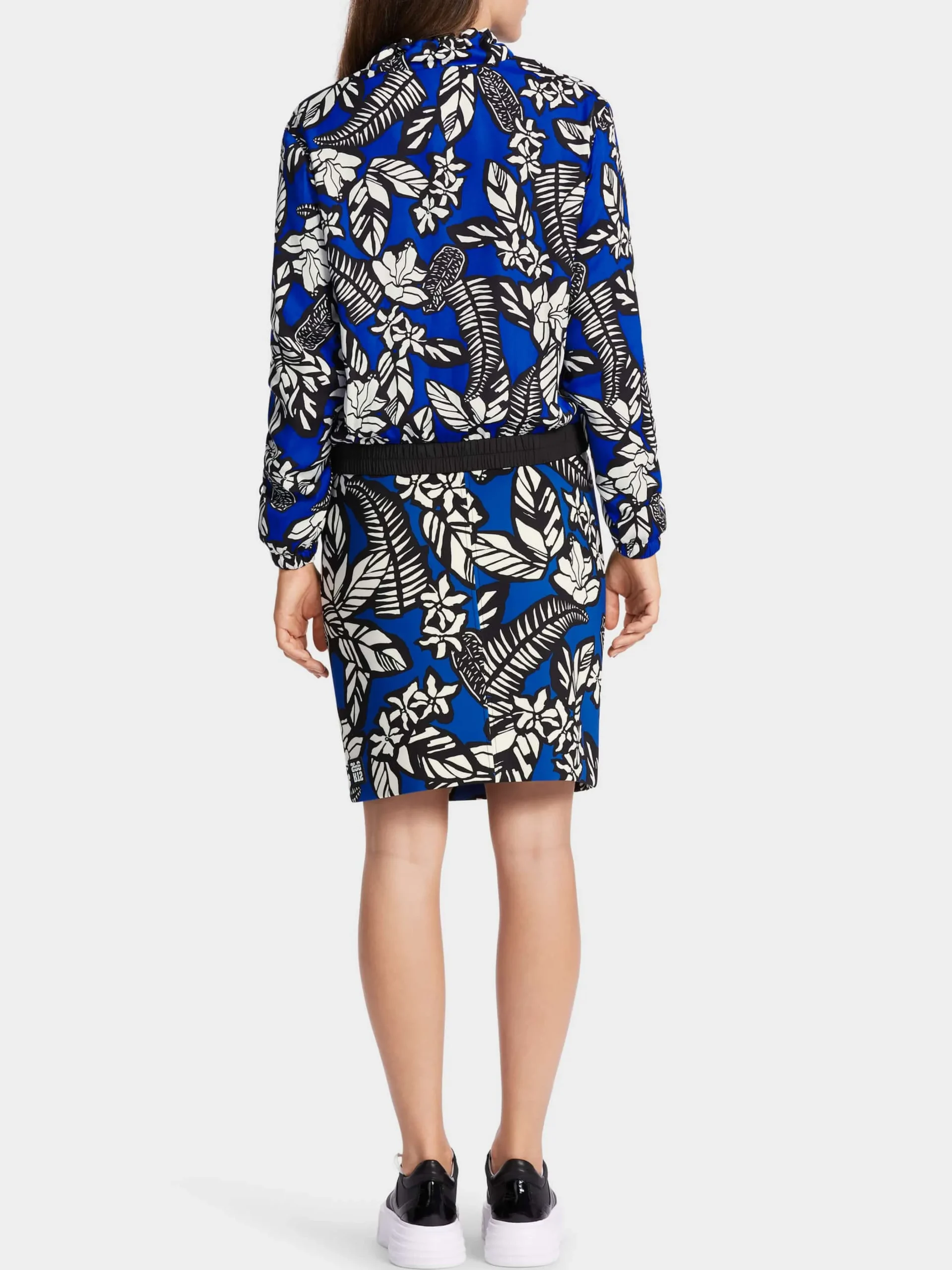 Marc Cain Jacken-SPORTIVE JACKE MIT FLORALEM PRINT bright royal blue