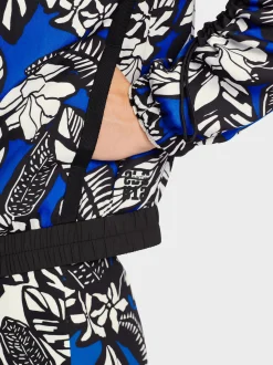 Marc Cain Jacken-SPORTIVE JACKE MIT FLORALEM PRINT bright royal blue