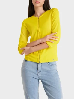Marc Cain Jacken-SPORTIVE JACKE MIT RÜSCHENDETAIL bright sulphur
