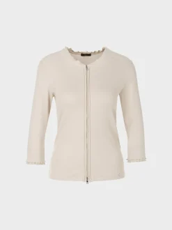 Marc Cain Jacken-SPORTIVE JACKE MIT RÜSCHENDETAIL smoke