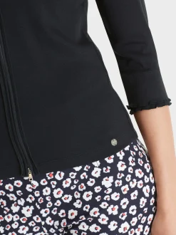 Marc Cain Jacken-SPORTIVE JACKE MIT RÜSCHENDETAIL midnight blue