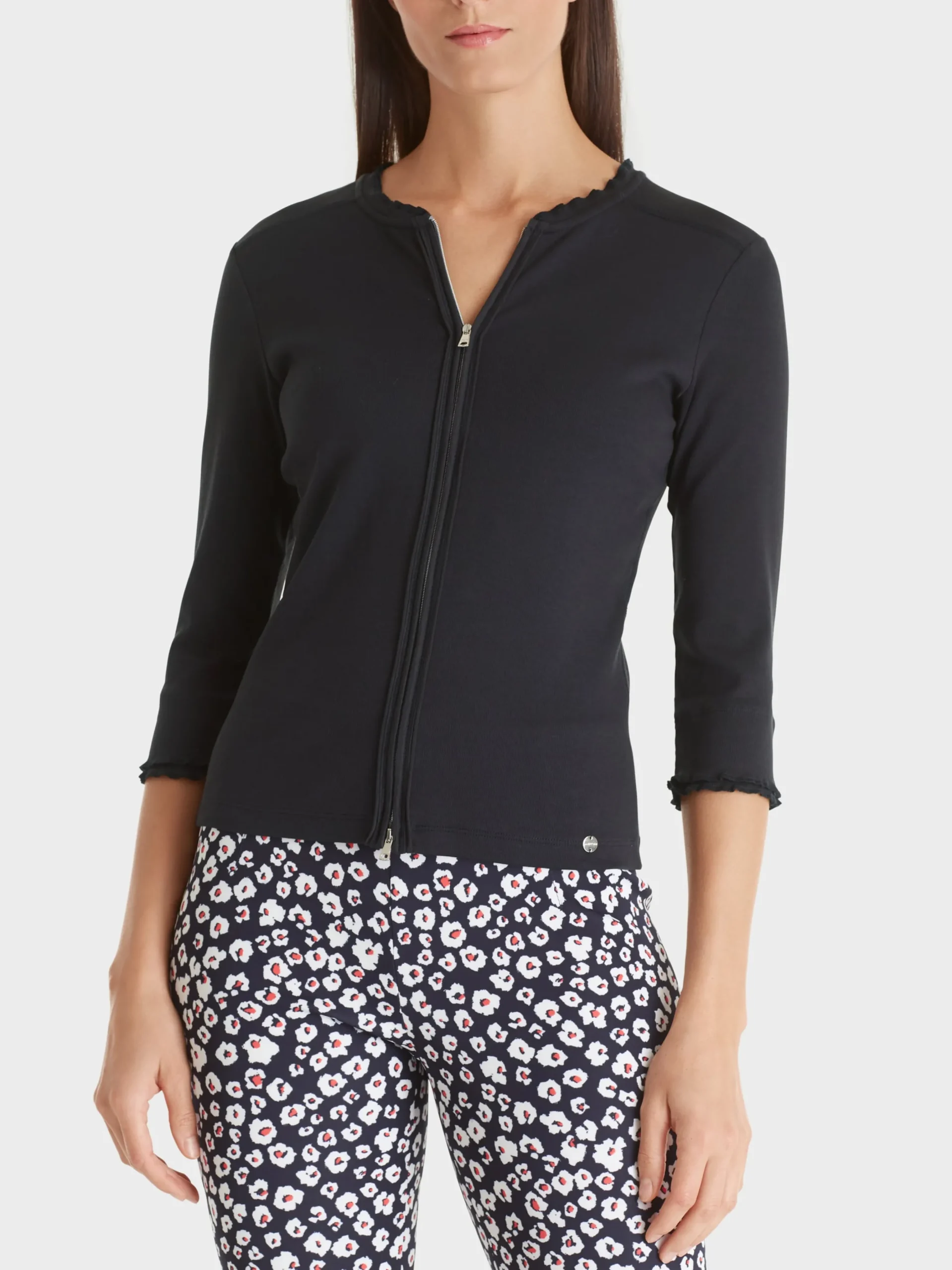 Marc Cain Jacken-SPORTIVE JACKE MIT RÜSCHENDETAIL midnight blue