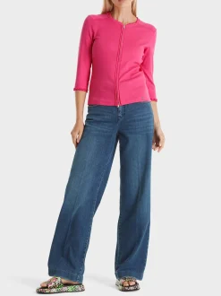 Marc Cain Jacken-SPORTIVE JACKE MIT RÜSCHENDETAIL super pink