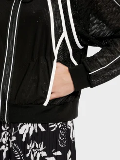Marc Cain Jacken-SPORTIVE ZIPPJACKE MIT NETZDETAILS black and white