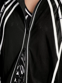 Marc Cain Jacken-SPORTIVE ZIPPJACKE MIT NETZDETAILS black and white