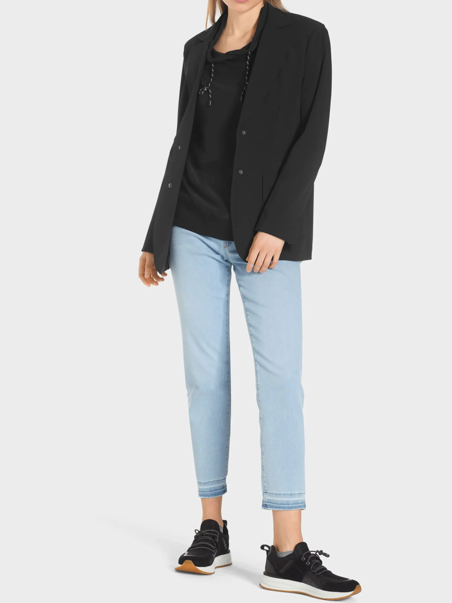 Marc Cain Blazer-SPORTIVER BLAZER IM SEVENTIES-STIL black
