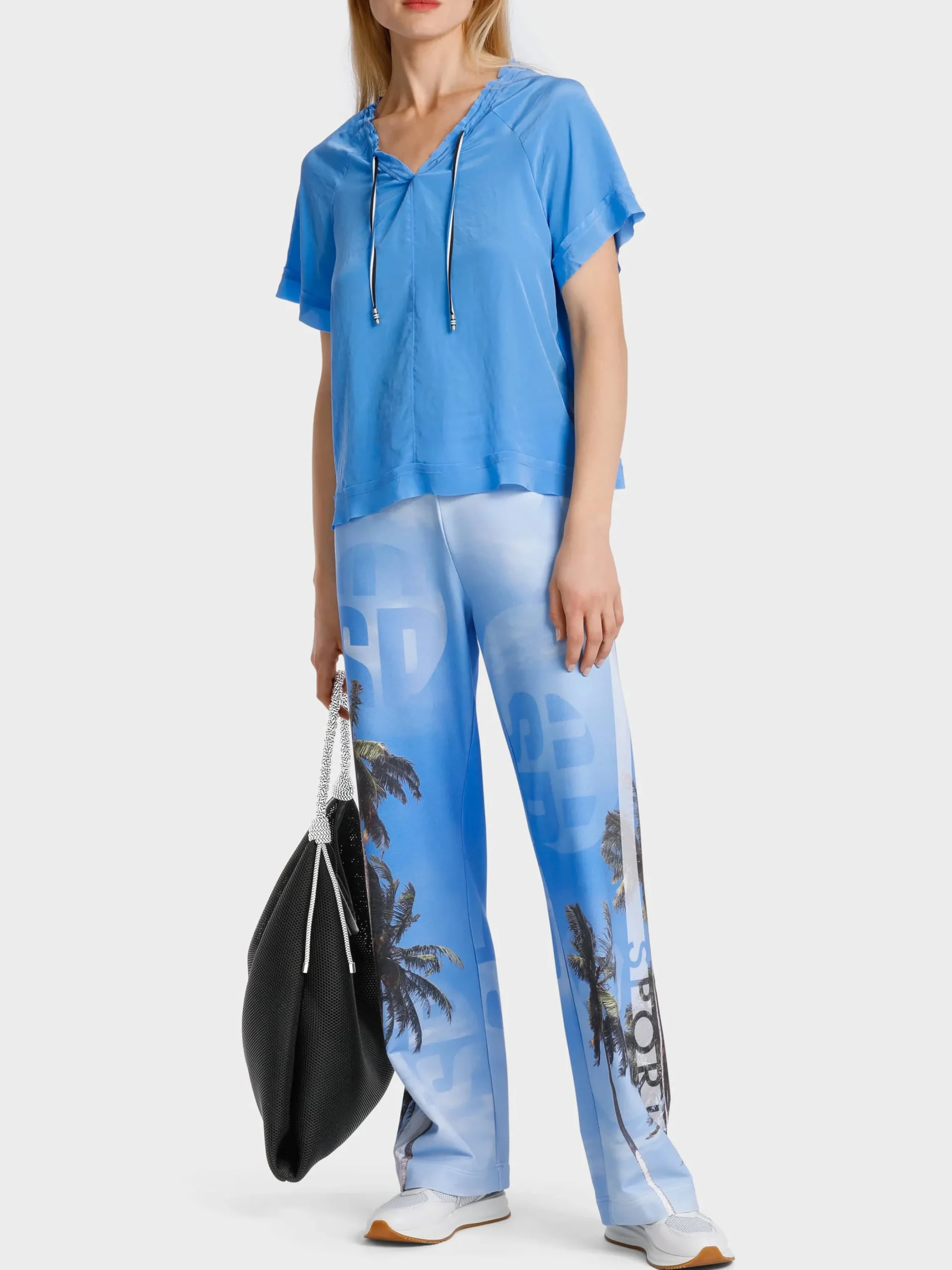 Marc Cain Blusen & Tuniken|Shirts & Tops-SPORTIVES BLUSENSHIRT bright azure