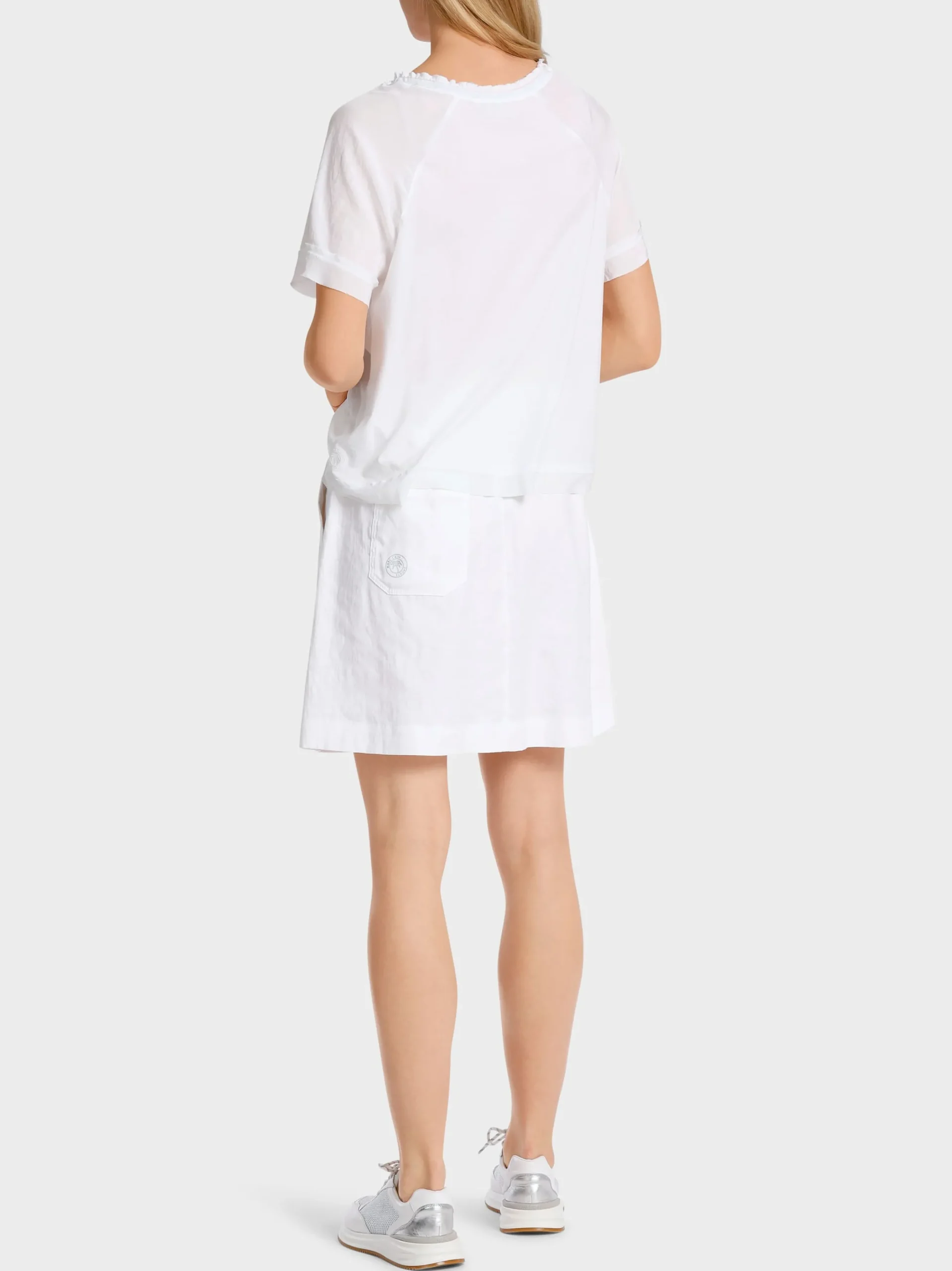 Marc Cain Blusen & Tuniken|Shirts & Tops-SPORTIVES BLUSENSHIRT white
