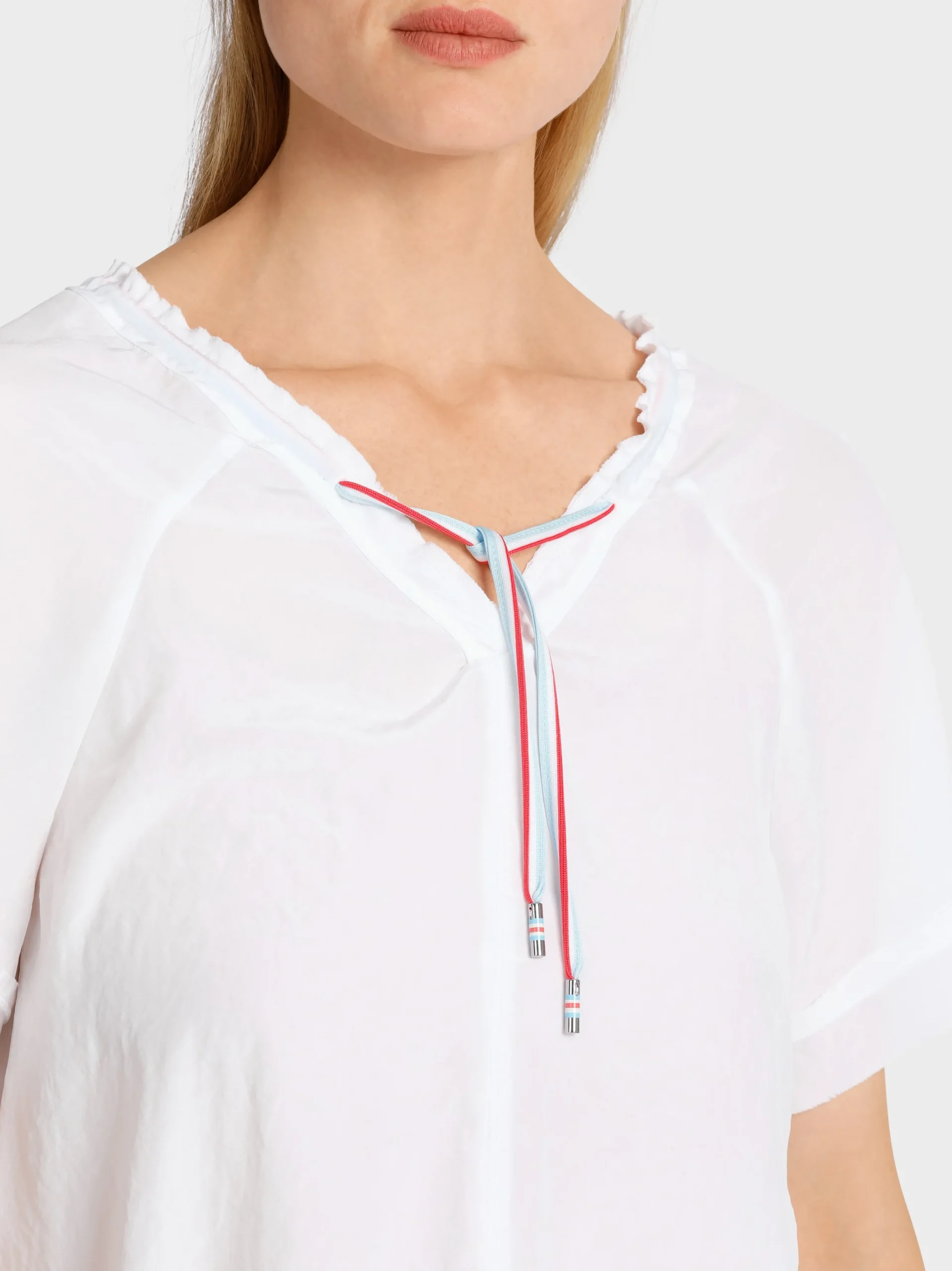 Marc Cain Blusen & Tuniken|Shirts & Tops-SPORTIVES BLUSENSHIRT white