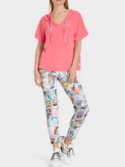 Marc Cain Blusen & Tuniken|Shirts & Tops-SPORTIVES BLUSENSHIRT light neon red