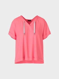 Marc Cain Blusen & Tuniken|Shirts & Tops-SPORTIVES BLUSENSHIRT light neon red