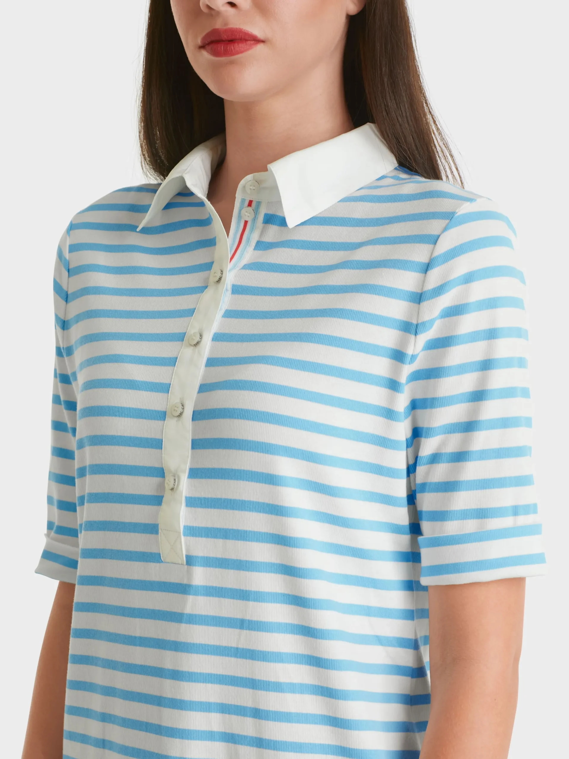 Marc Cain Kleider-SPORTIVES STREIFENKLEID light turquoise