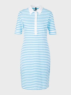 Marc Cain Kleider-SPORTIVES STREIFENKLEID light turquoise