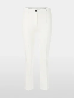 Marc Cain Hosen-STRETCH-HOSE MIT BIESEN off-white