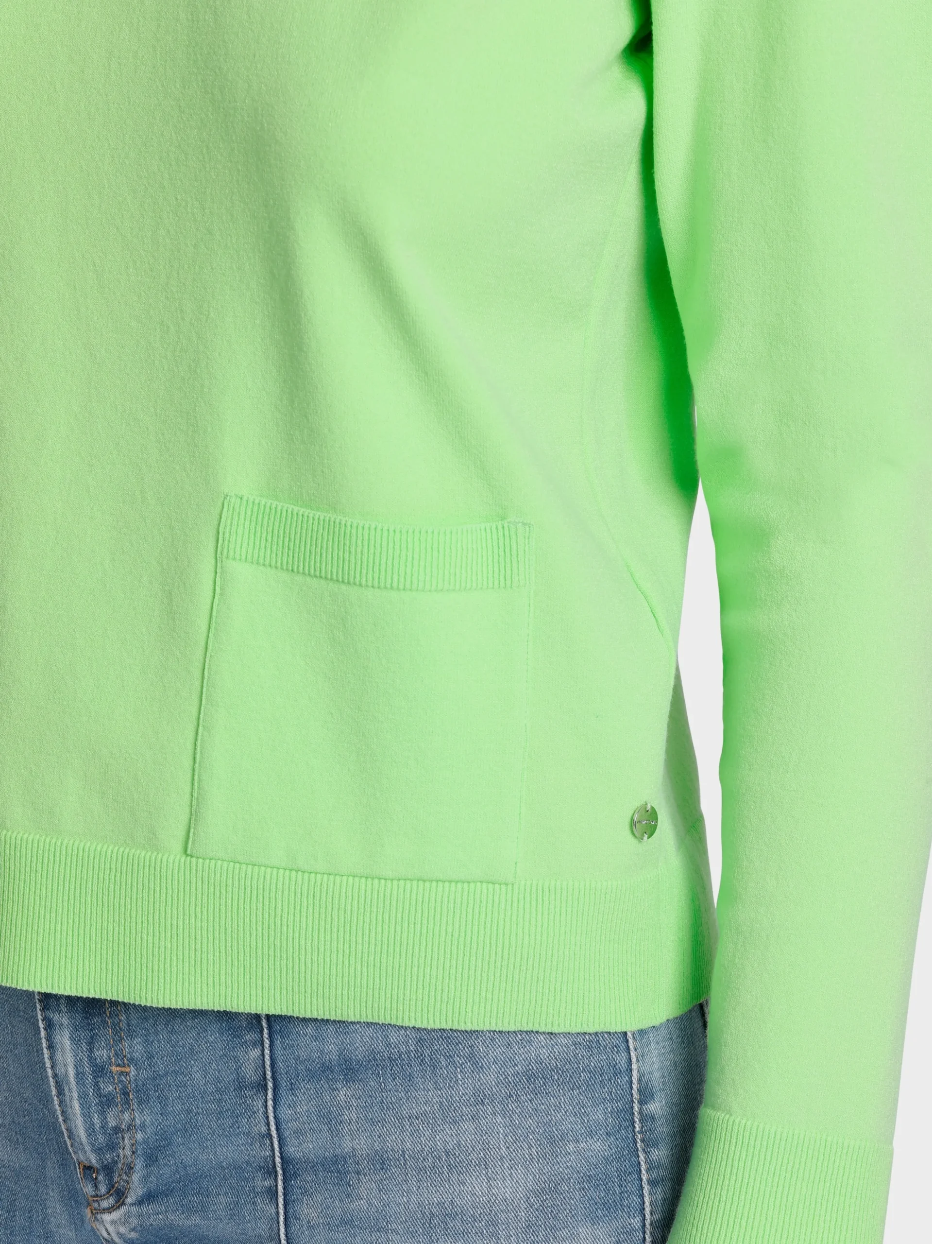 Marc Cain Pullover & Sweatshirts-STRICK-PULLOVER "RETHINK TOGETHER" light apple green