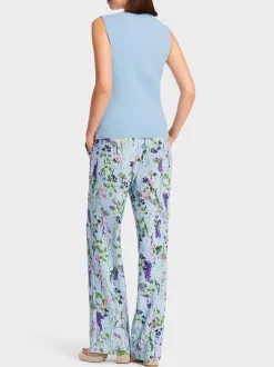 Marc Cain Shirts & Tops|Strick-STRICKTOP "RETHINK TOGETHER" soft summer sky