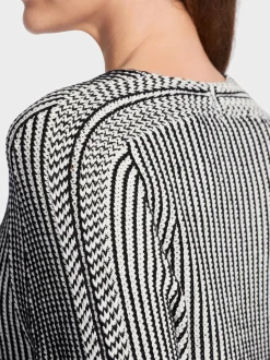 Marc Cain Pullover & Sweatshirts|Strick-SWEATER MIT EGG SHAPE 