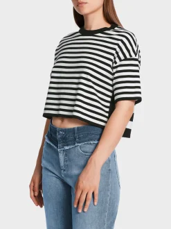 Marc Cain Pullover & Sweatshirts|Strick-SWEATER MIT STREIFEN  