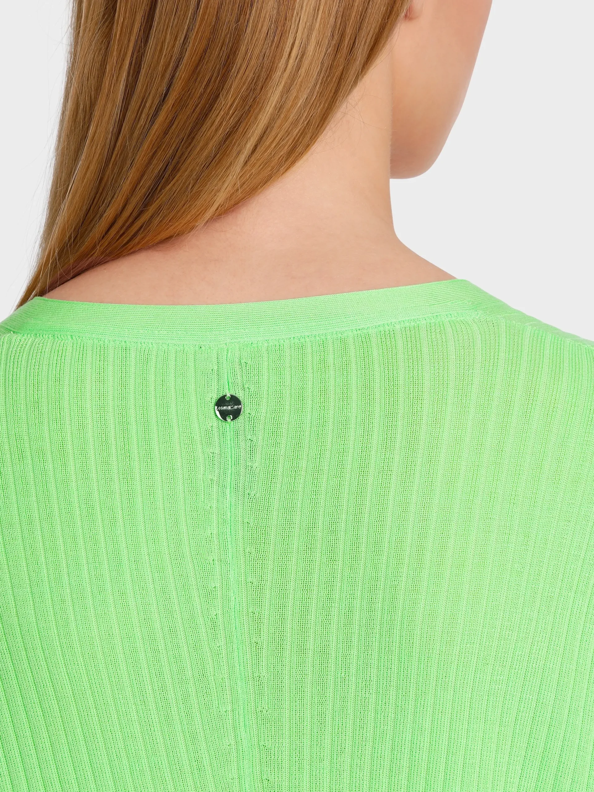 Marc Cain Pullover & Sweatshirts|Strick-SWEATER MIT WICKELEFFEKT light apple green