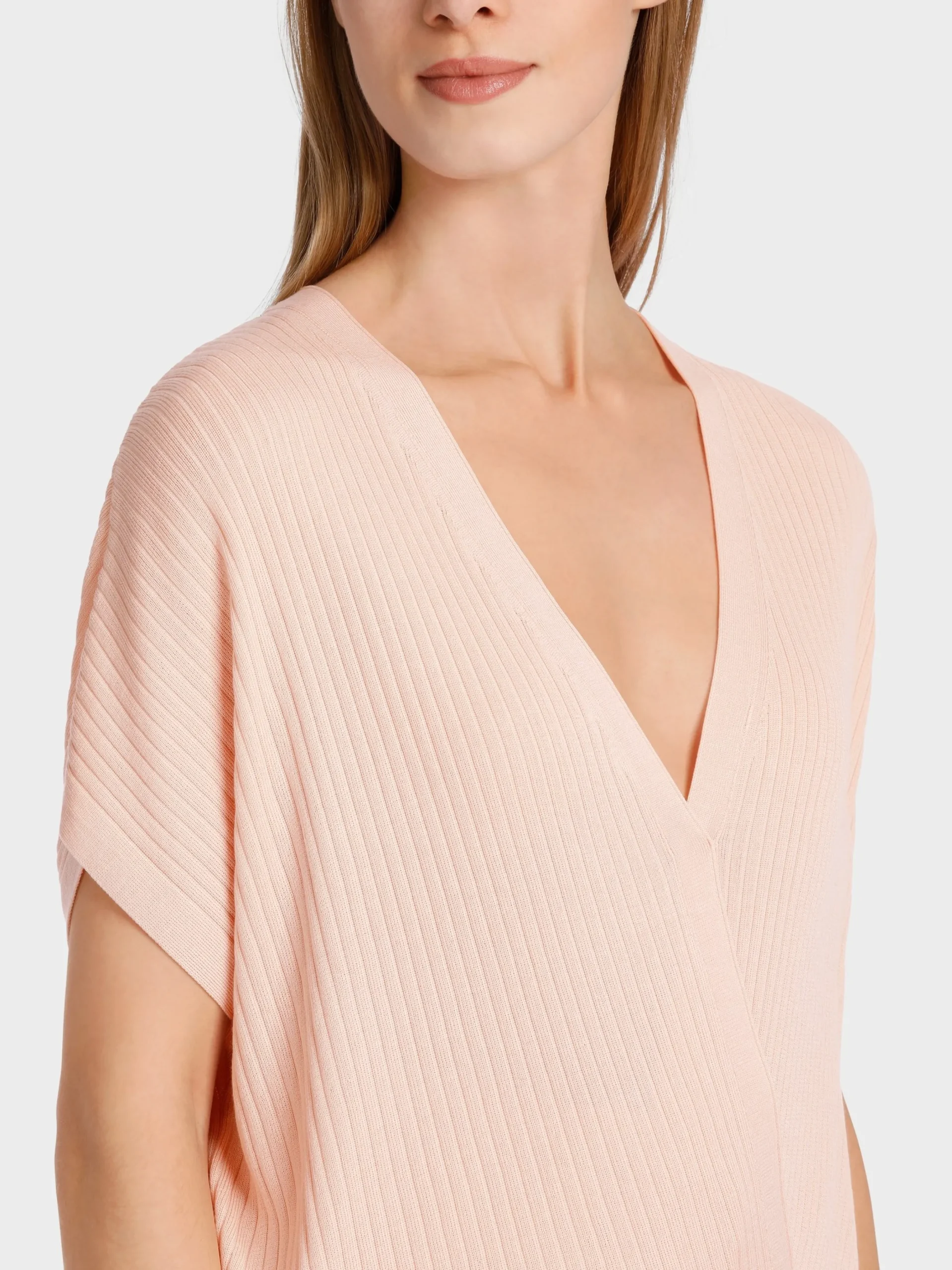 Marc Cain Pullover & Sweatshirts|Strick-SWEATER MIT WICKELEFFEKT soft rose