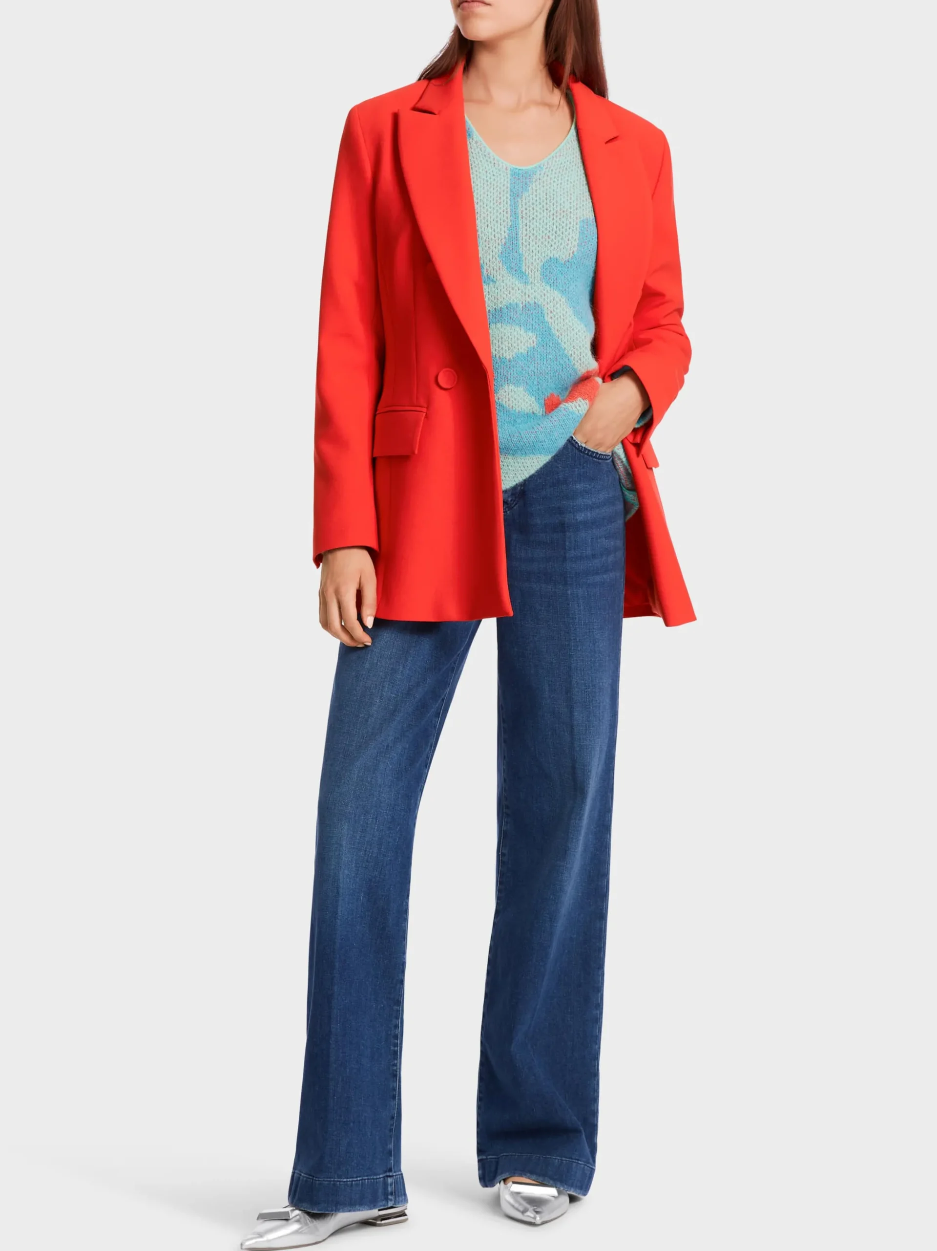 Marc Cain Blazer|Hosenanzüge-TAILLIERTER BLAZER bright tomato