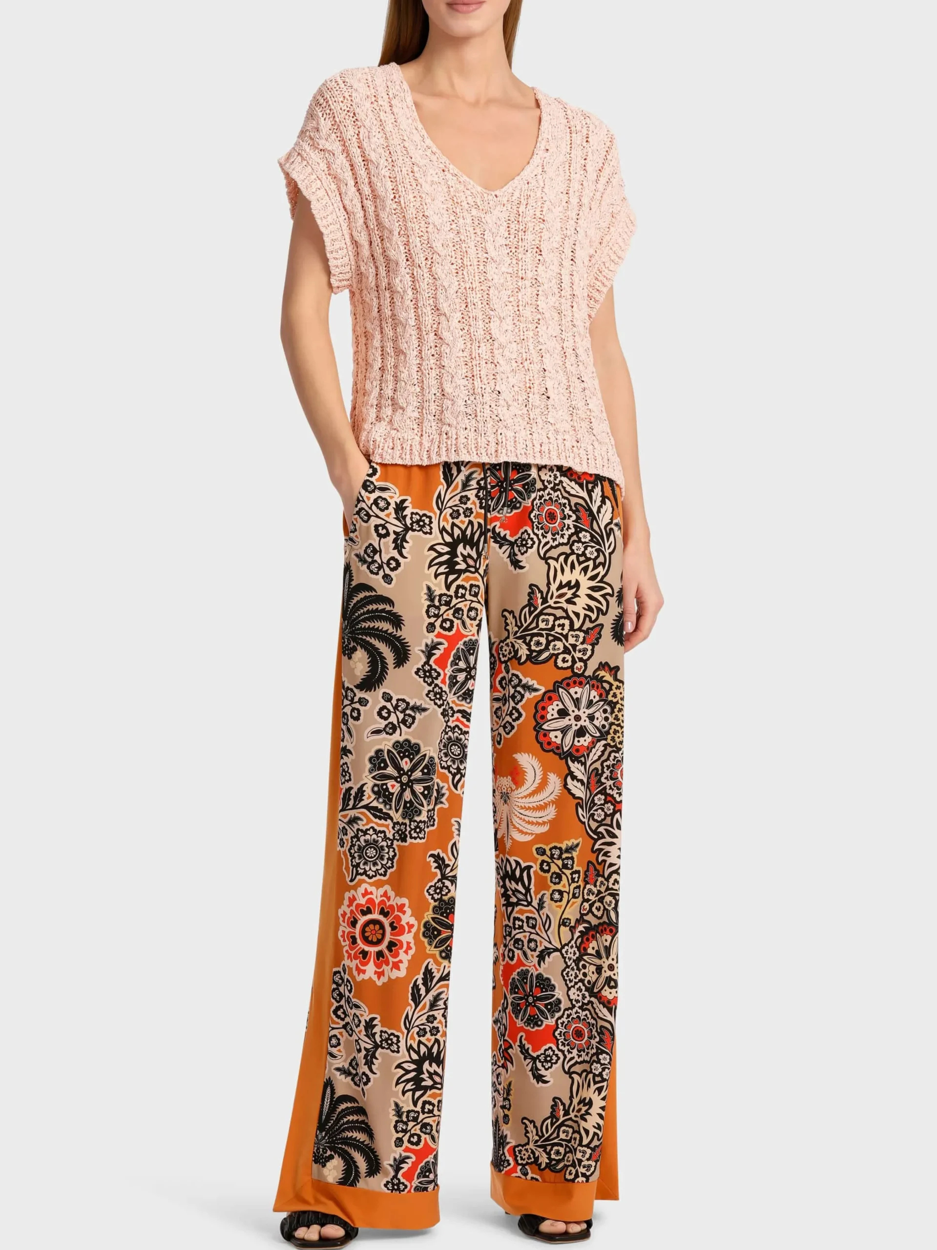 Marc Cain Pullover & Sweatshirts|Strick-TANK TOP IN STRICK “RETHINK TOGETHER” soft rose