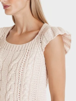 Marc Cain Pullover & Sweatshirts|Strick-TANK TOP KNITTED IN GERMANY smoke