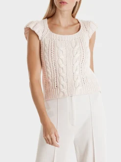 Marc Cain Pullover & Sweatshirts|Strick-TANK TOP KNITTED IN GERMANY smoke