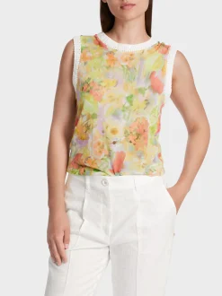 Marc Cain Shirts & Tops|Strick-TOP KNITTED IN GERMANY pale lemon