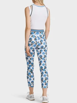 Marc Cain Shirts & Tops-TOP MIT PALMENAPPLIKATION white