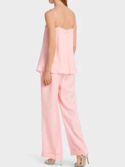 Marc Cain Shirts & Tops-TOP MIT PERLENBESETZTEN TRÄGERN soft seashell