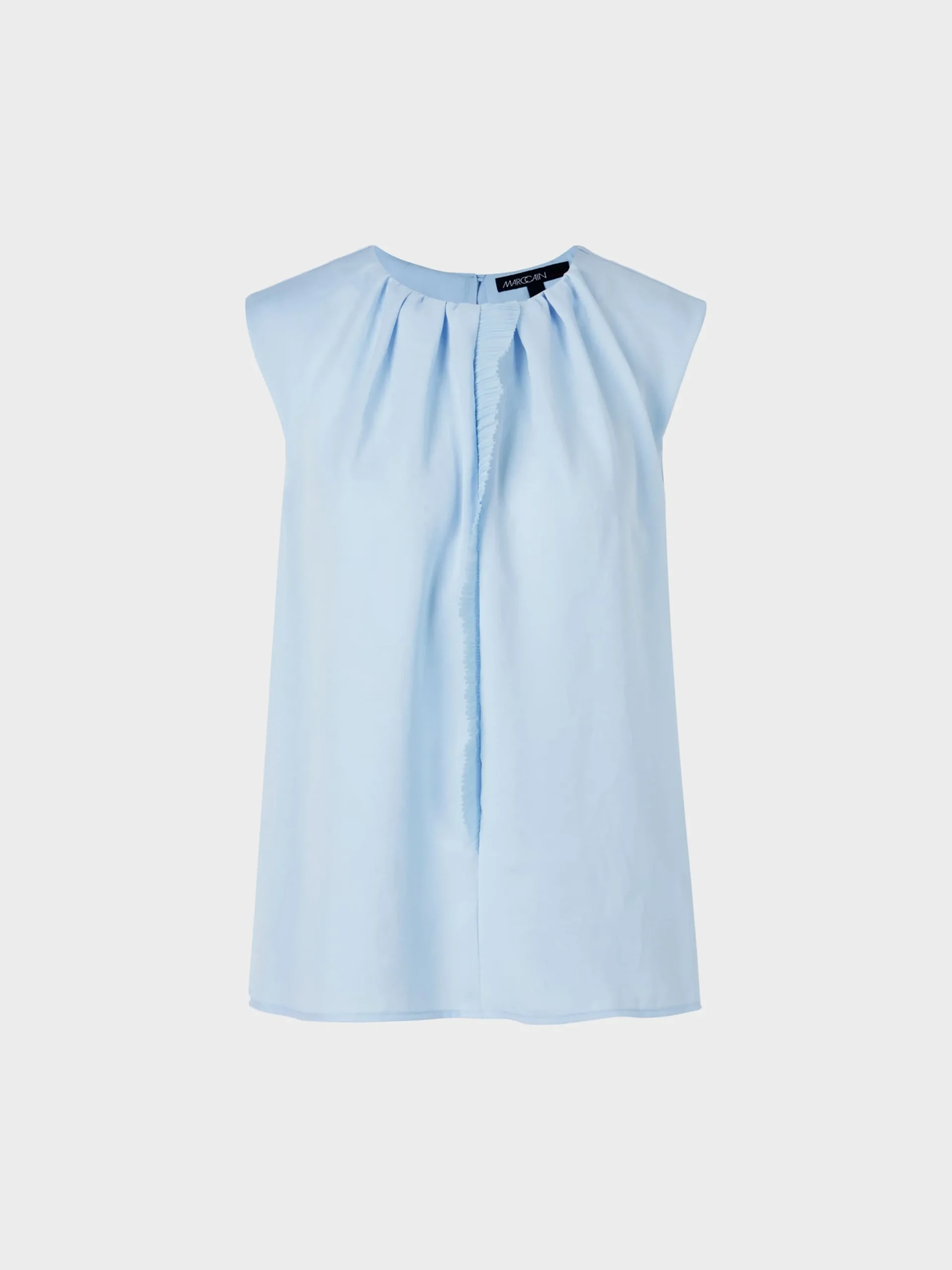 Marc Cain Shirts & Tops-TOP MIT RÜSCHEN-DETAIL soft summer sky