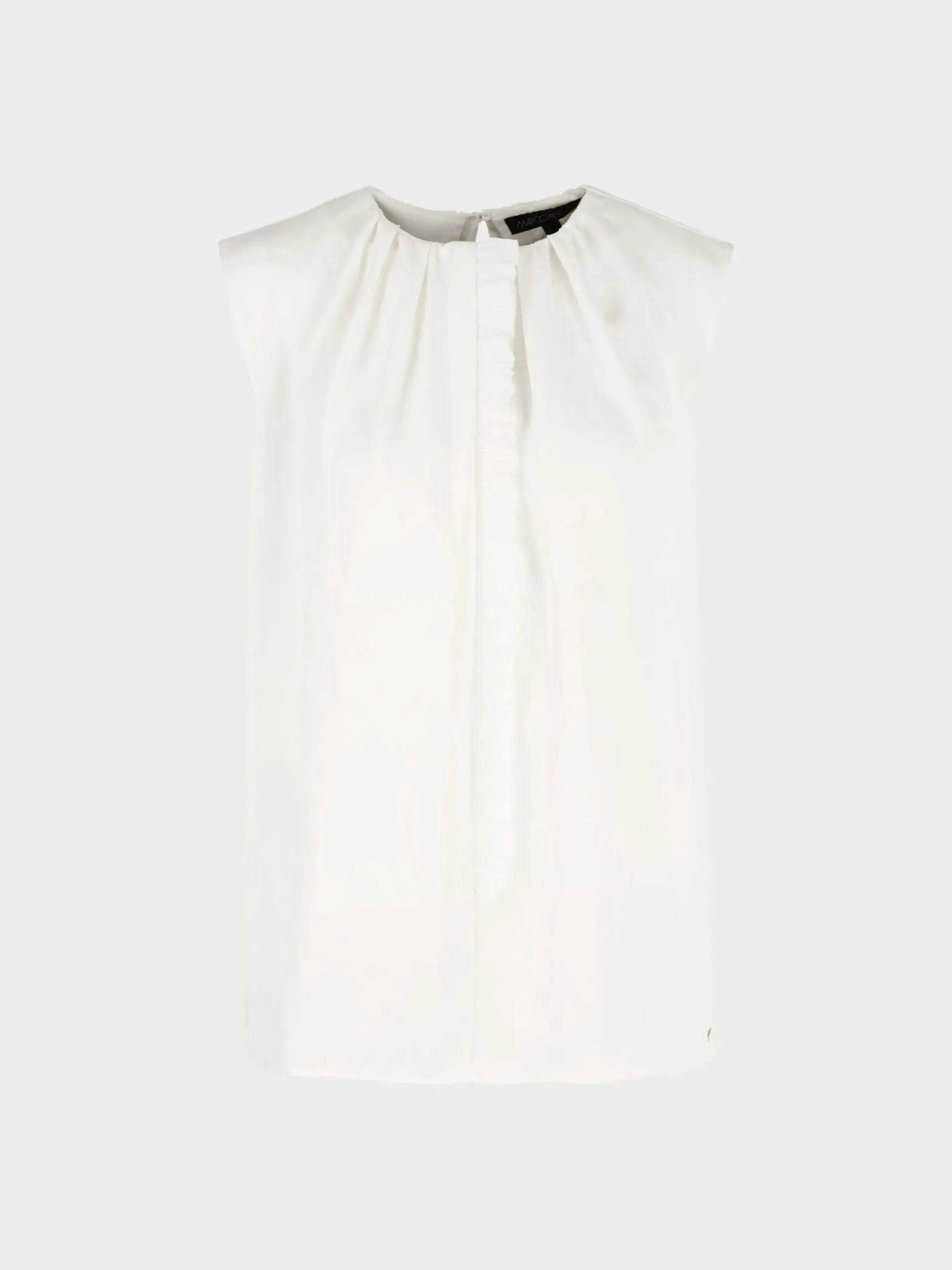 Marc Cain Shirts & Tops-TOP MIT RÜSCHEN-DETAIL off-white