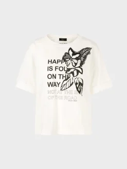 Marc Cain Shirts & Tops-T-SHIRT AUS REINER BAUMWOLLE off-white