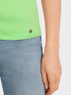 Marc Cain Shirts & Tops-T-SHIRT MIT RUNDHALS light apple green