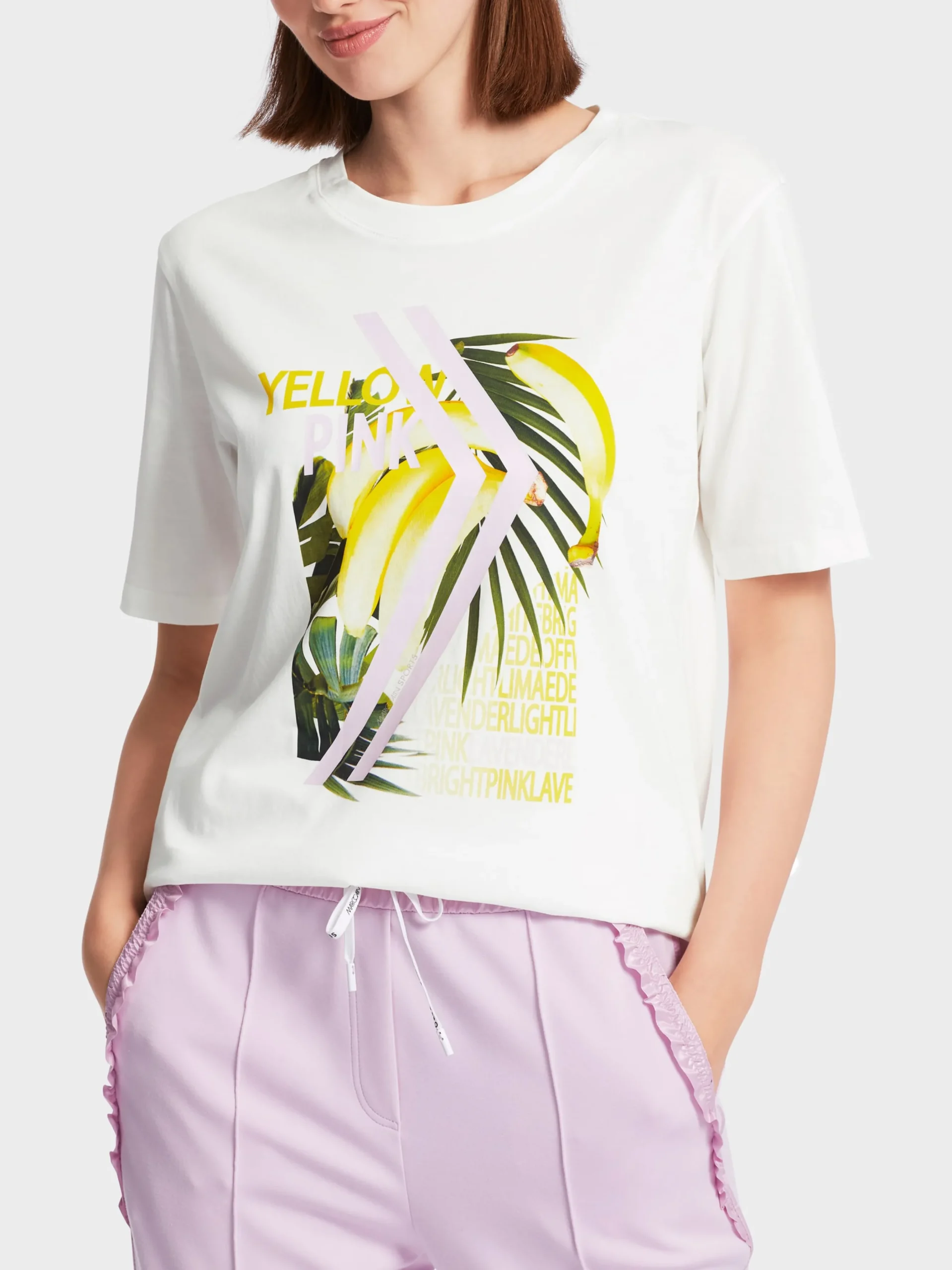 Marc Cain Shirts & Tops-T-SHIRT "RETHINK TOGETHER" off-white