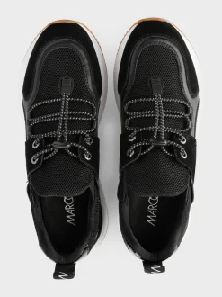 Marc Cain Schuhe-UNI SNEAKER IN MATERIALMIX black
