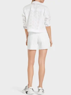 Marc Cain Hosen-UNIFARBENE "RETHINK TOGETHER" SHORTS white
