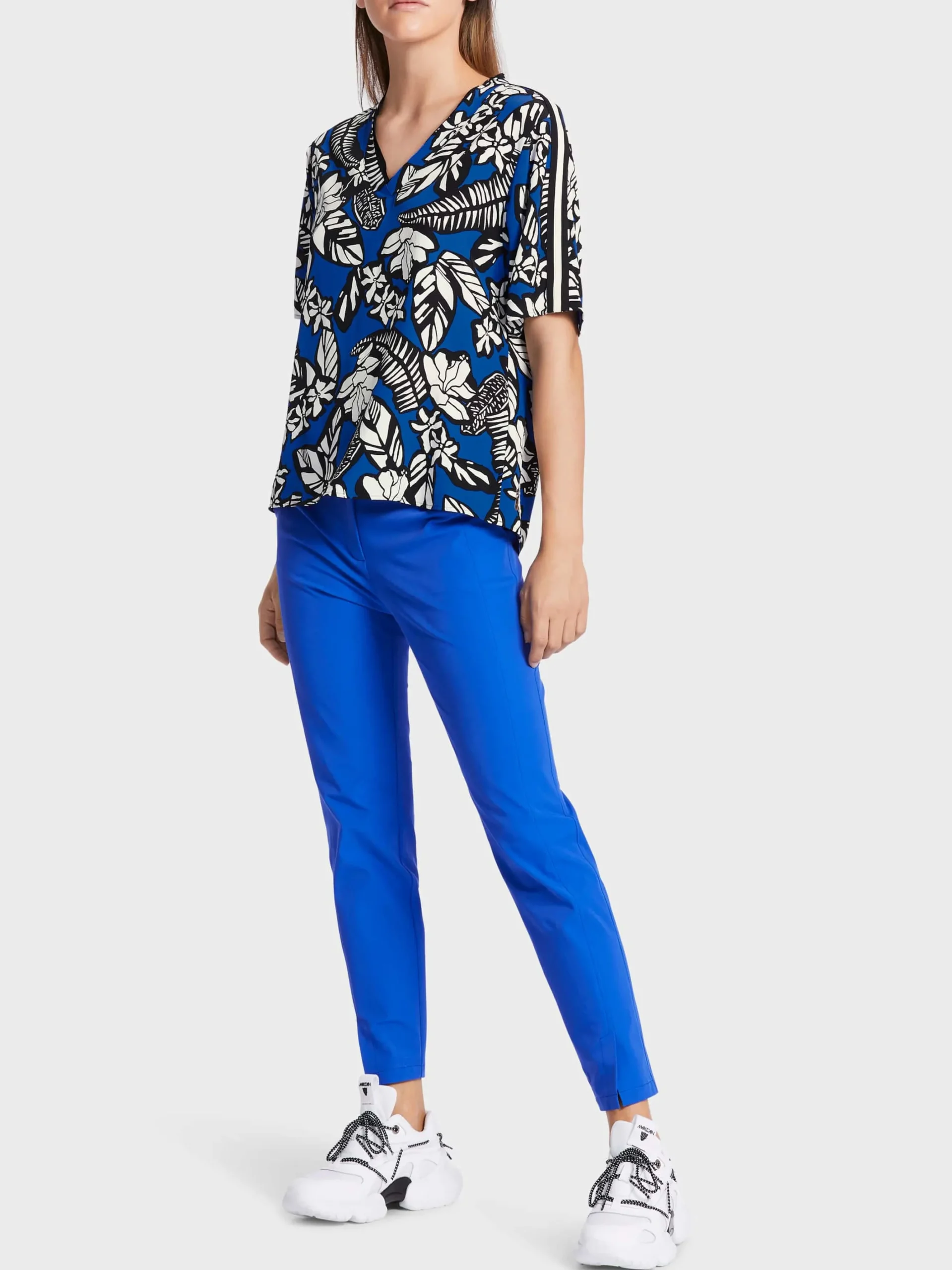 Marc Cain Blusen & Tuniken-VISKOSEBLUSE "RETHINK TOGETHER" bright royal blue