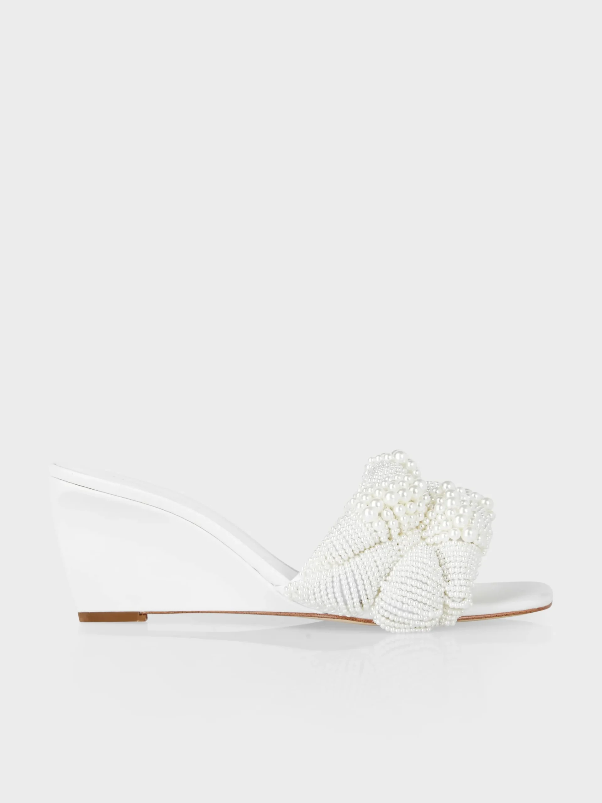 Marc Cain Schuhe-WEDGES MIT PERLEN white