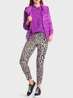 Marc Cain Blusen & Tuniken-WEICHFALLENDE HEMDBLUSE IN A-LINIE bright malve