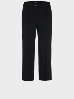 Marc Cain Hosen-WEICHFALLENDE HOSE WELLINGTON IN ¾ LÄNGE navy