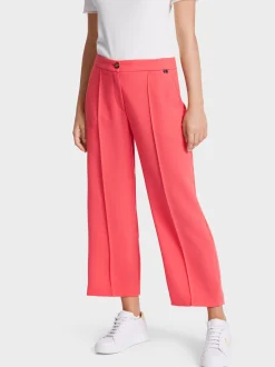 Marc Cain Hosen-WEICHFALLENDE HOSE WELLINGTON IN ¾ LÄNGE deep coral