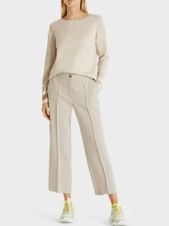 Marc Cain Hosen-WEICHFALLENDE HOSE WELLINGTON IN ¾ LÄNGE warm stone