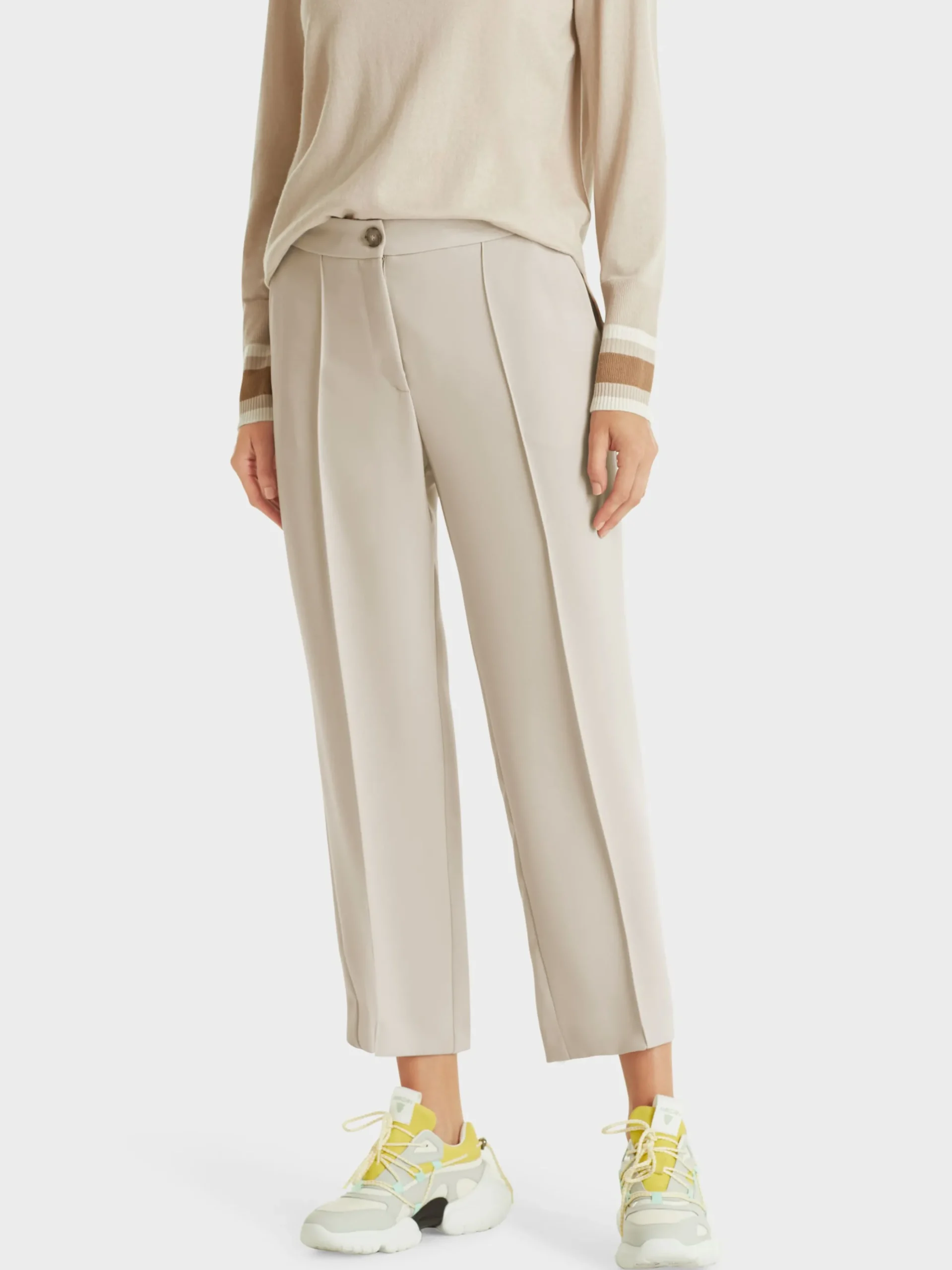 Marc Cain Hosen-WEICHFALLENDE HOSE WELLINGTON IN ¾ LÄNGE warm stone
