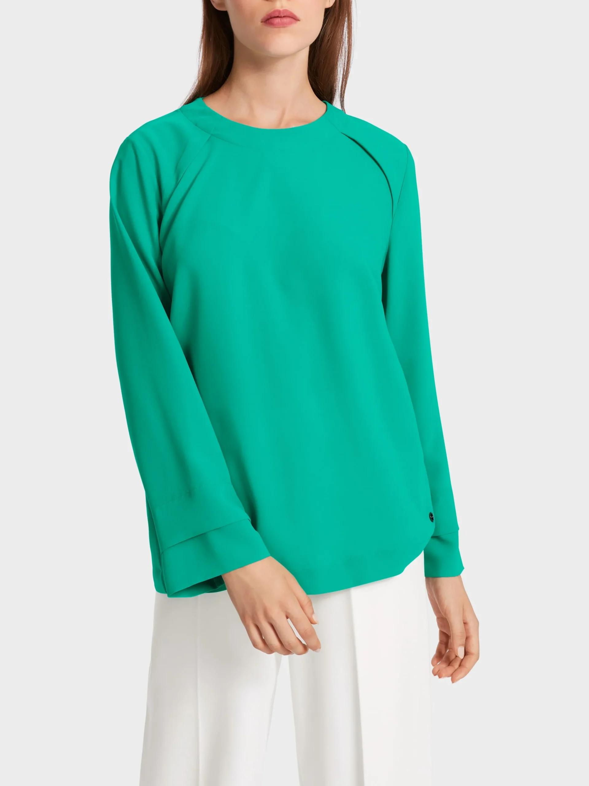 Marc Cain Blusen & Tuniken-WEITE BLUSE MIT NACKENVERSCHLUSS bright malachite