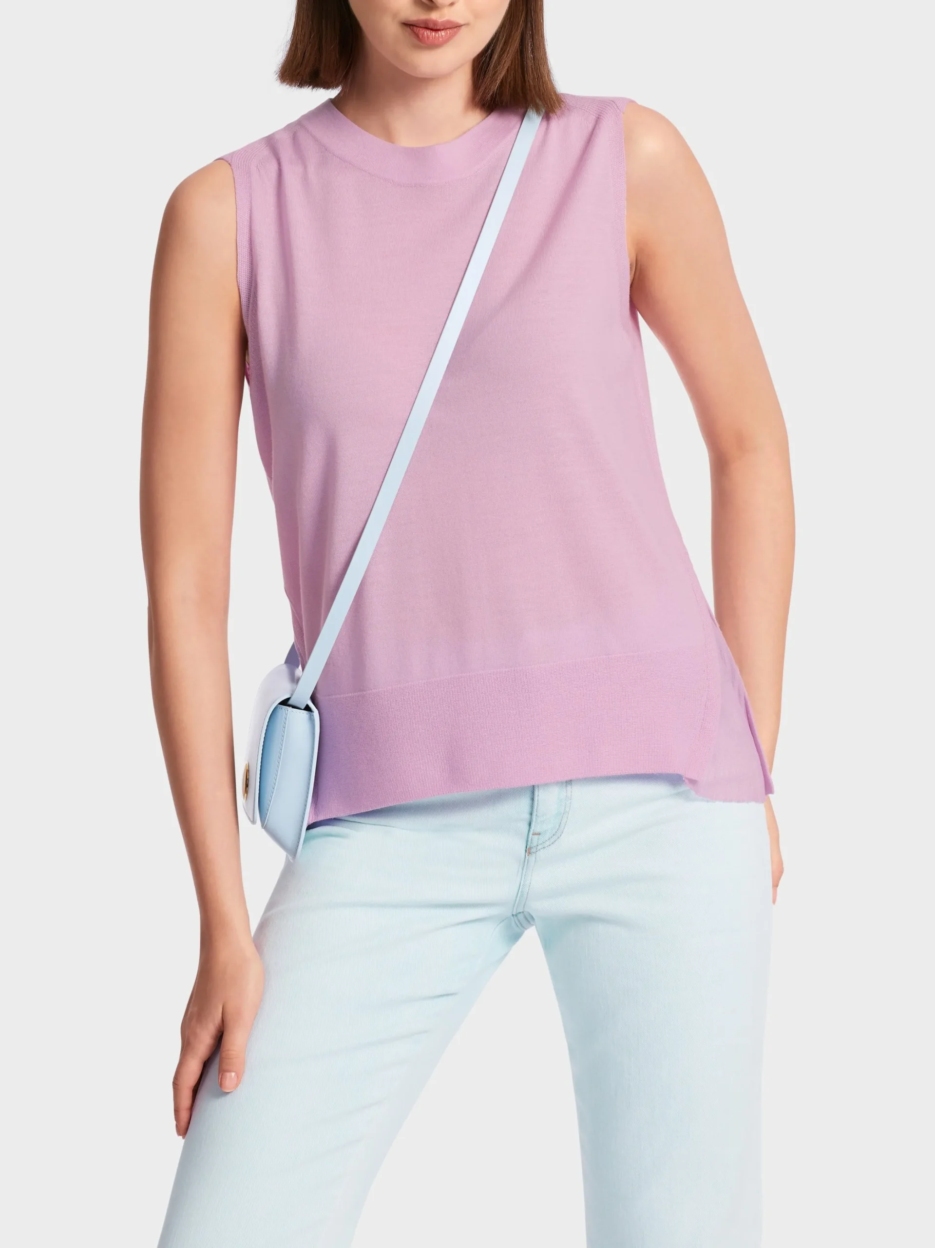 Marc Cain Shirts & Tops|Strick-WEITES TOP "RETHINK TOGETHER" pink lavender